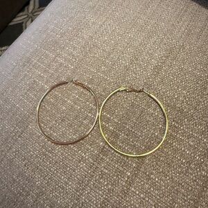 Chic Gold-Toned Hoop Earrings